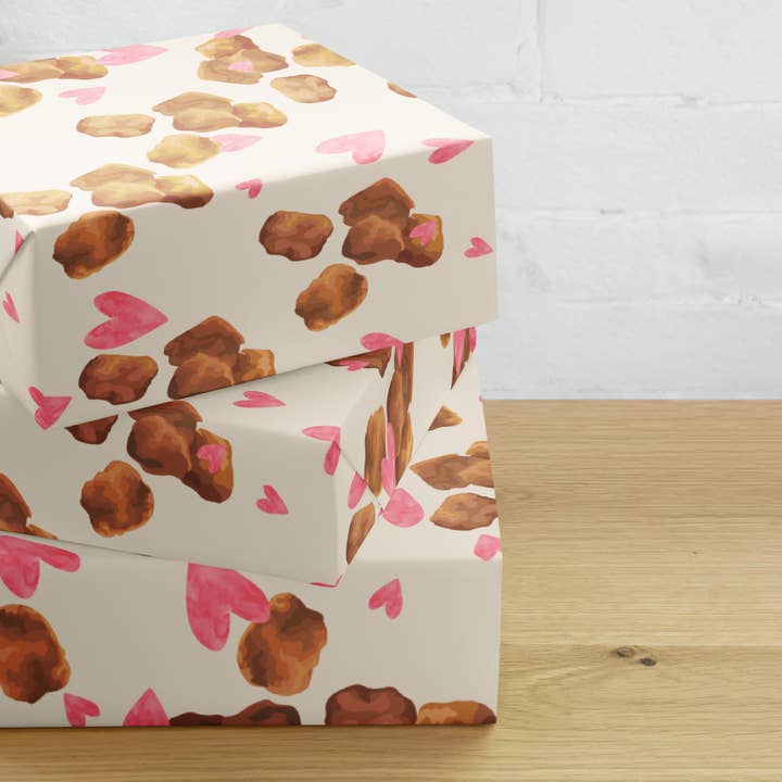 Nugs & Hugs Wrapping Paper for wholesale by Wishbrush