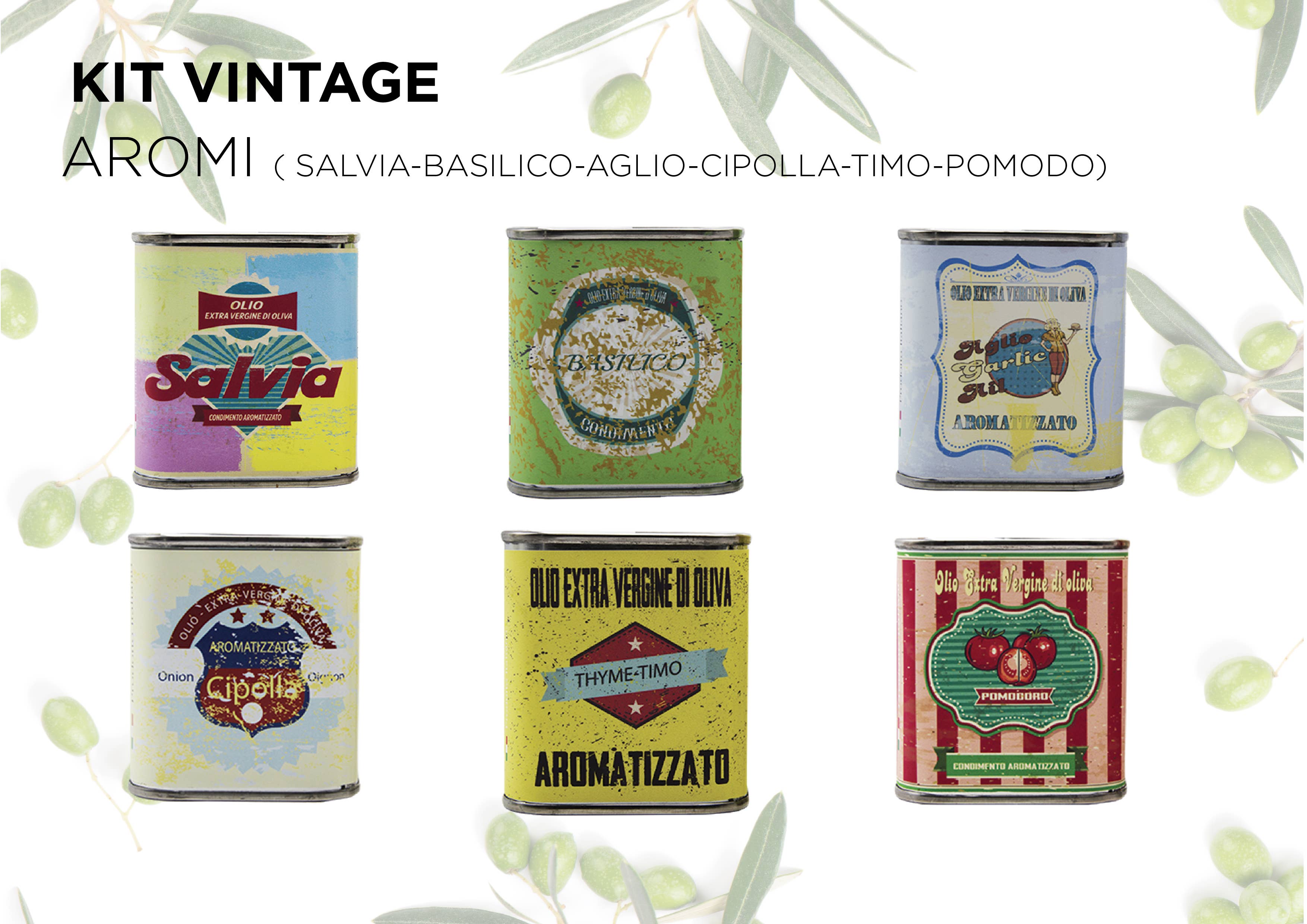 TENUTA SANT'ILARIO – wholesale Olive oil – AROMI KIT 6 CANS 100ML FLAVORED1