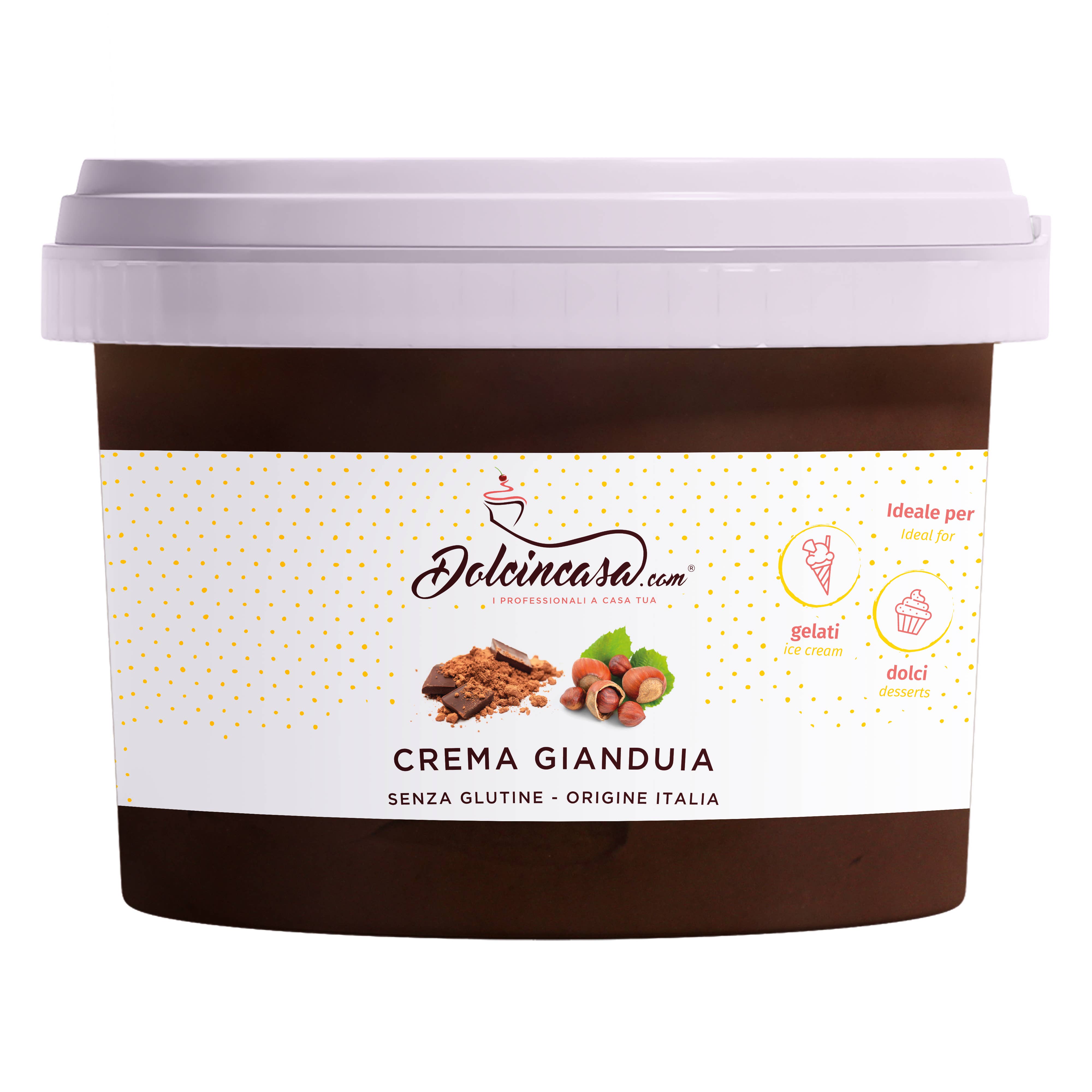 Dolcincasa.com - Venta al por mayor Cremas de frutos secos - Crema de Avellanas (Gianduia) - 500 g0