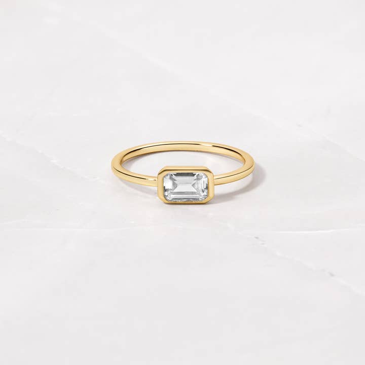 Baguette Bezel Ring for wholesale by Sami Jewels