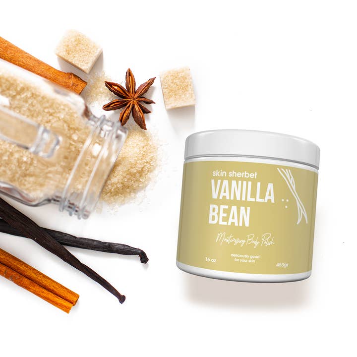 The Midwest Sea Salt Company - Wholesale Body Scrub/Exfoliant - Skin Sherbet Vanilla Bean Body Polish Salt Scrub - 23oz4