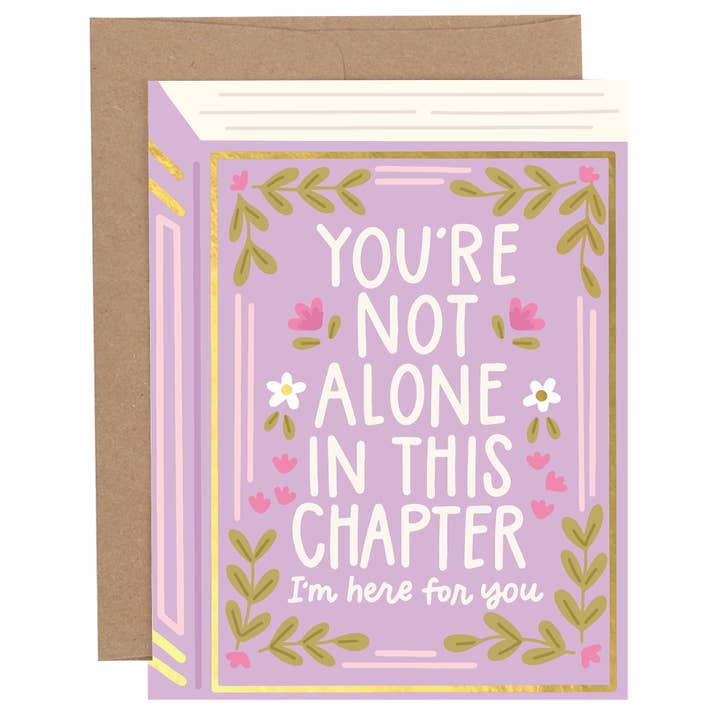 You're Not Alone Sympathy Greeting Card for wholesale by Pippi Post