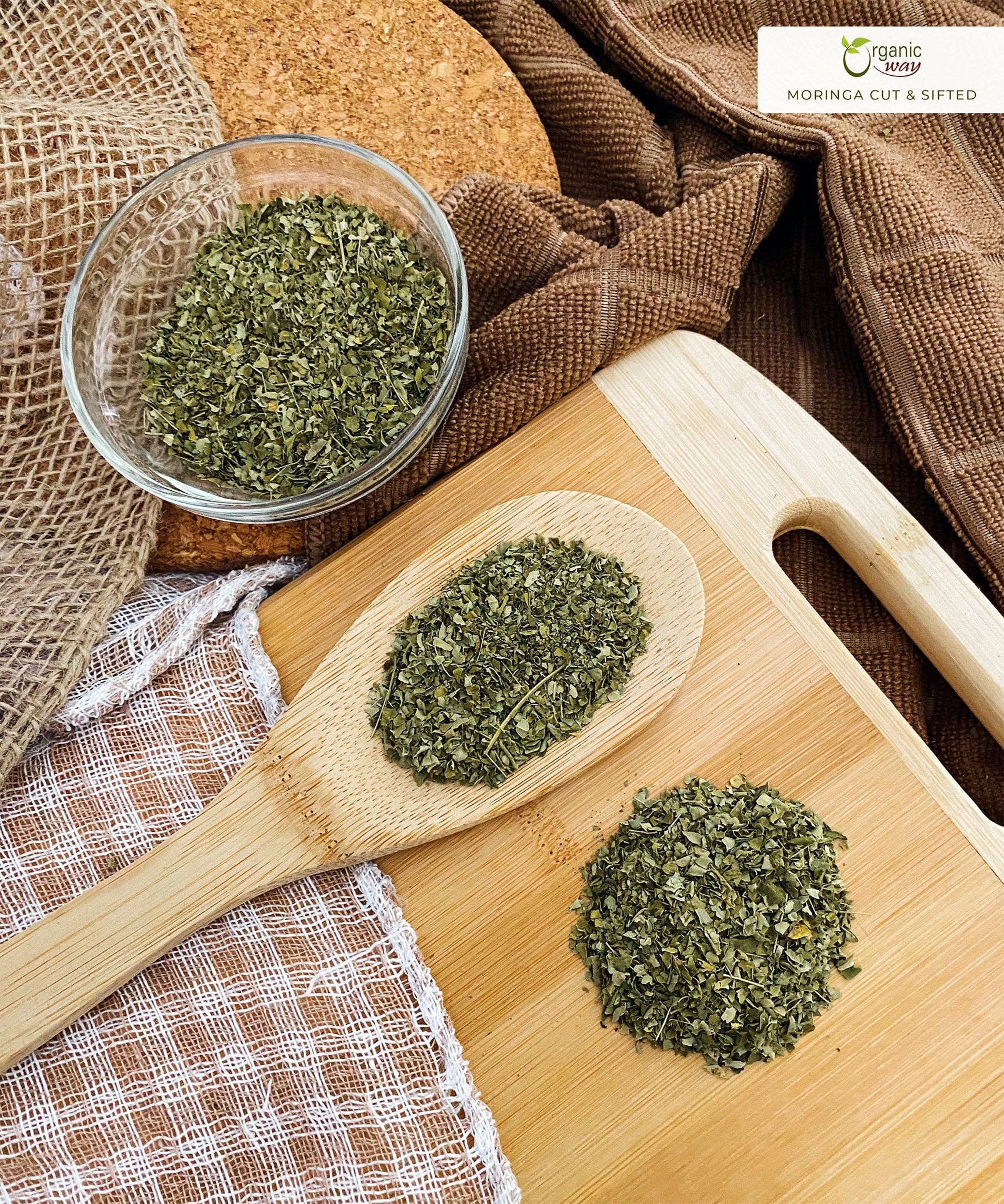 Organic Way LLC – Großhandel Kräuter – Geschnittenes und gesiebtes Moringablatt (Moringa Oleifera) | Kräutertee – Immun- und Energie-Booster | Koscher zertifiziert | Vegan | Nicht GMO & glutenfrei | USDA-zertifiziert | Herkunft: Indien5