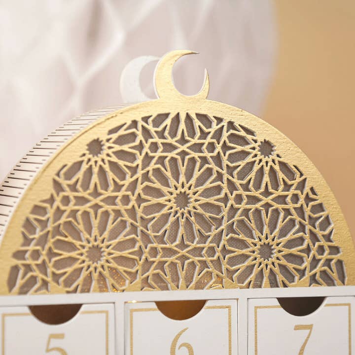 Peacock Supplies - Wholesale Advent Calendar - Ramadan Wooden Countdown Calendar - Mosque1