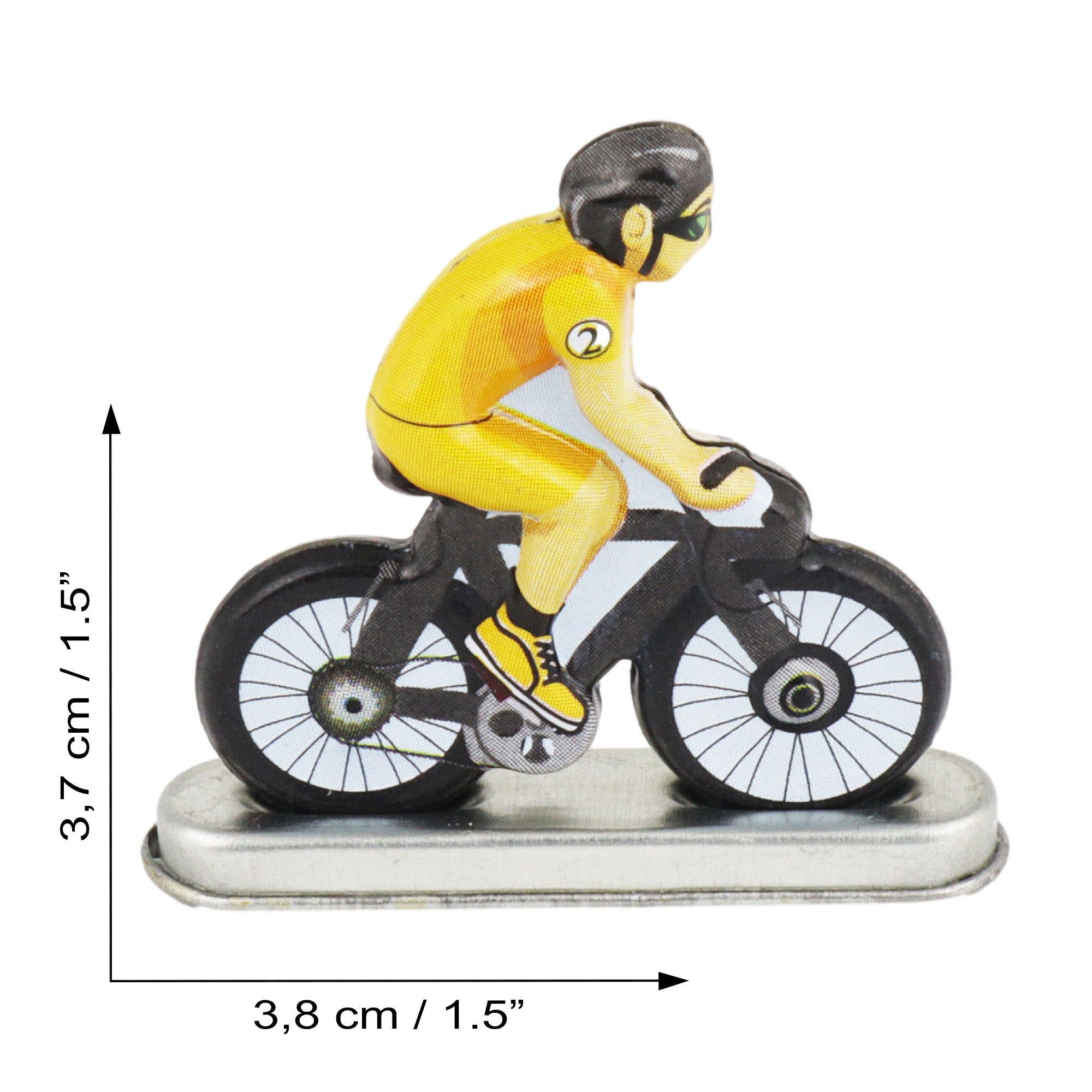Tribal Trade GmbH - Wholesale Decorative Figurine - Tin Toy Mini Bicycle Cyclist 02 Figure Tin Bike4