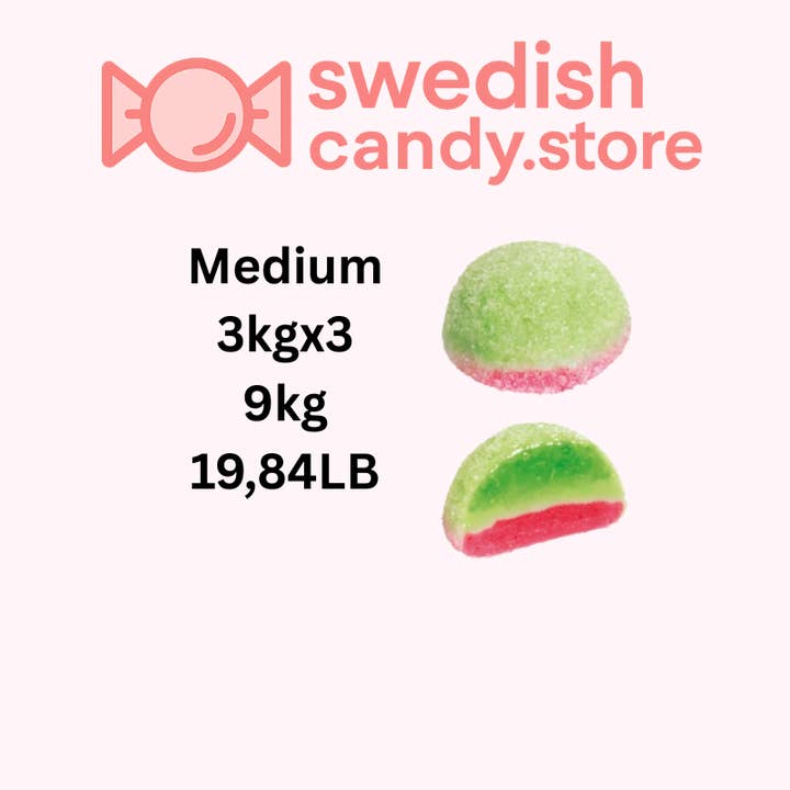 Swedish Candy.Store - Swedish Candy - Wholesale Gummy - Fizzy Melonbombs 3kg/6.61lb1