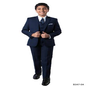 Ice Boy Men's 3pc Suit (Royal Blue) Inc Shirt & Tie - The Designer Warehouse