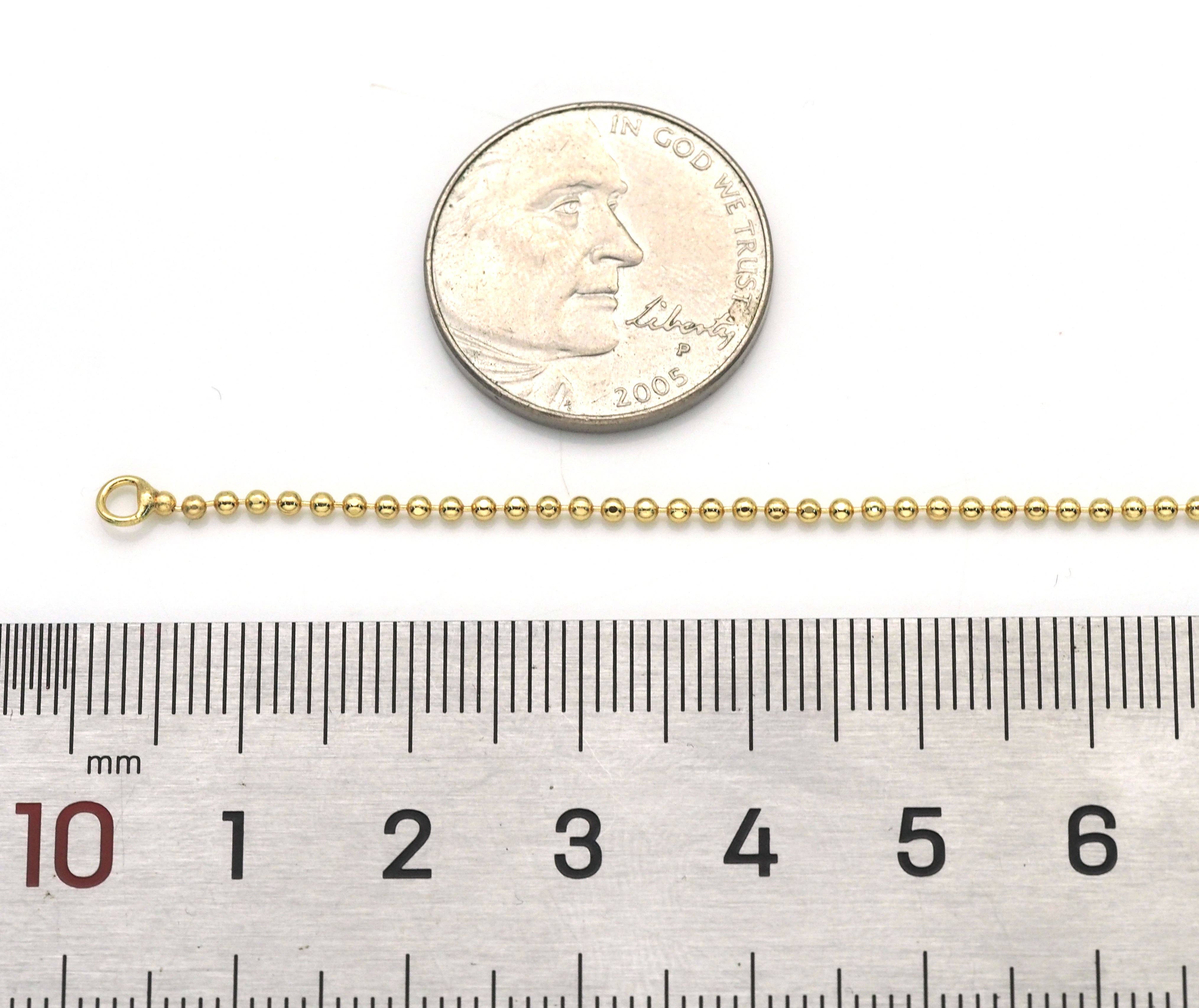 BestBeads&Beyond - Wholesale Link & Chain Necklace - Ball chain Necklace, sku#JL1593