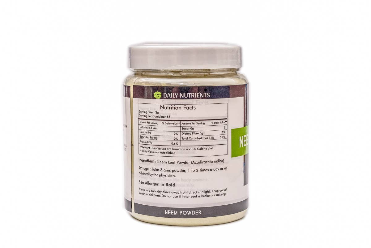 Daily Nutrients - Vente Poudres protéinées/superaliments - Poudre de Neem2