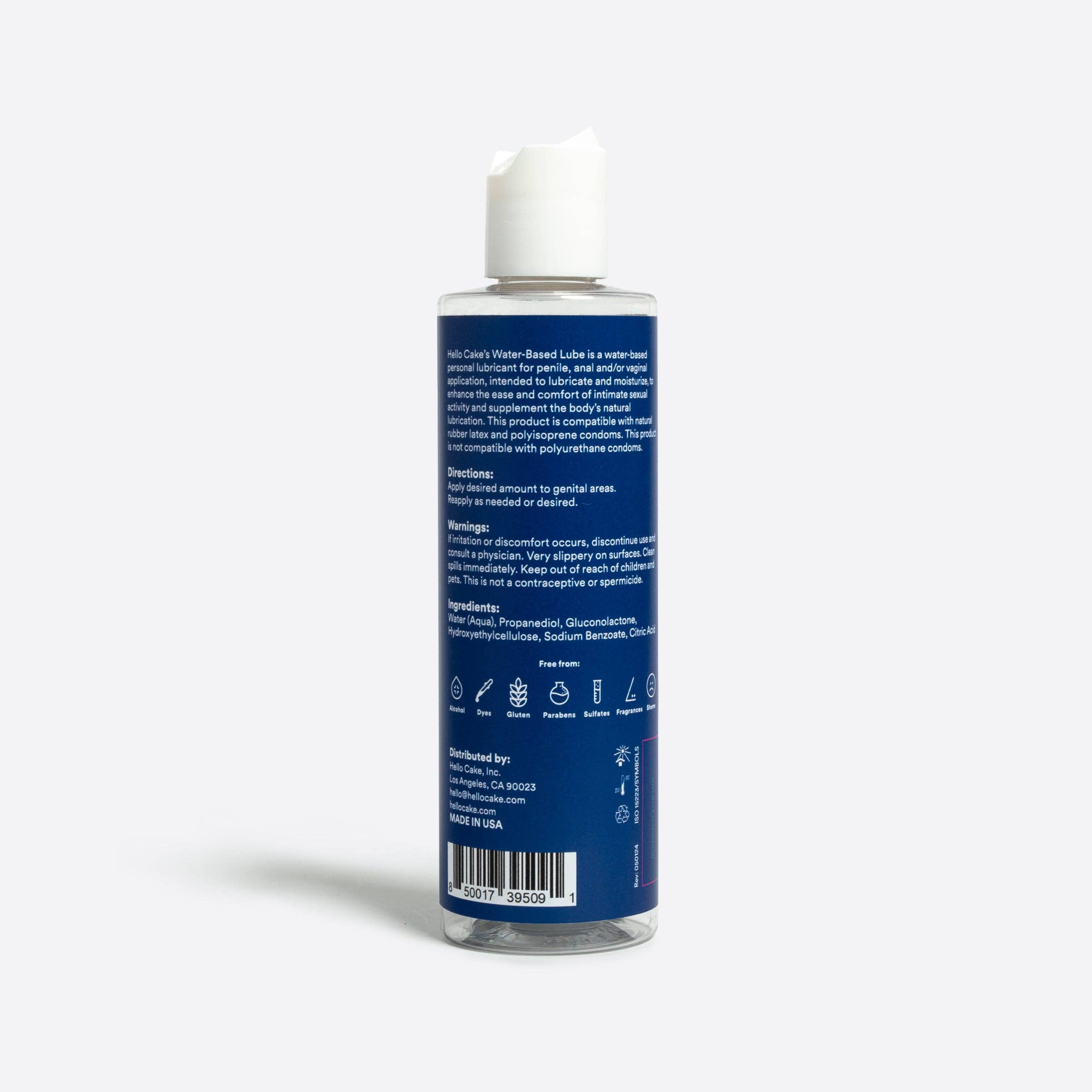 Hello Cake – Großhandel Gleitmittel – Gleitmittel auf Wasserbasis - 8 fl oz1