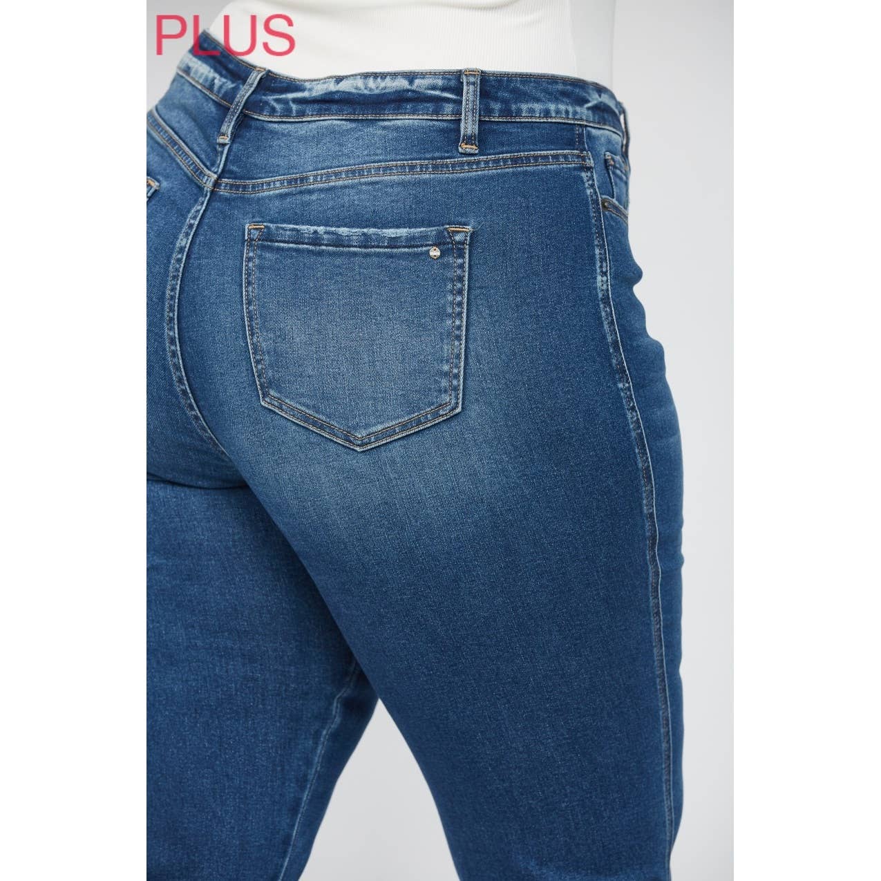 DARK MOSCATO HIGH RISE CROP FLARE WITH UNEVEN HEM for wholesale on Faire4