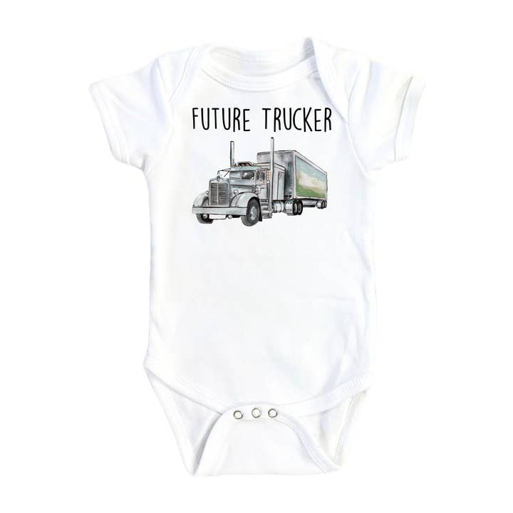 Trucker Proof Silver - Vêtements pour bébés garçons et filles, body pour bébé, drôle et mignon pour la vente par North Fork Forager LLC