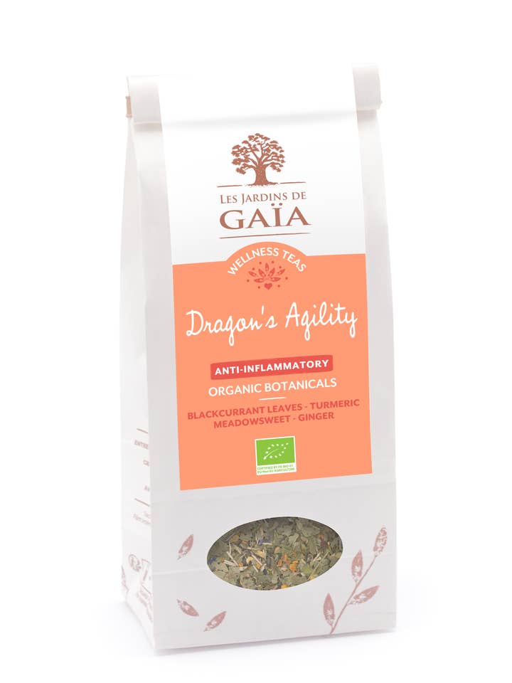 Functional herbal tea - Dragon's Agility for wholesale by Les Jardins de Gaïa / Terra Madre