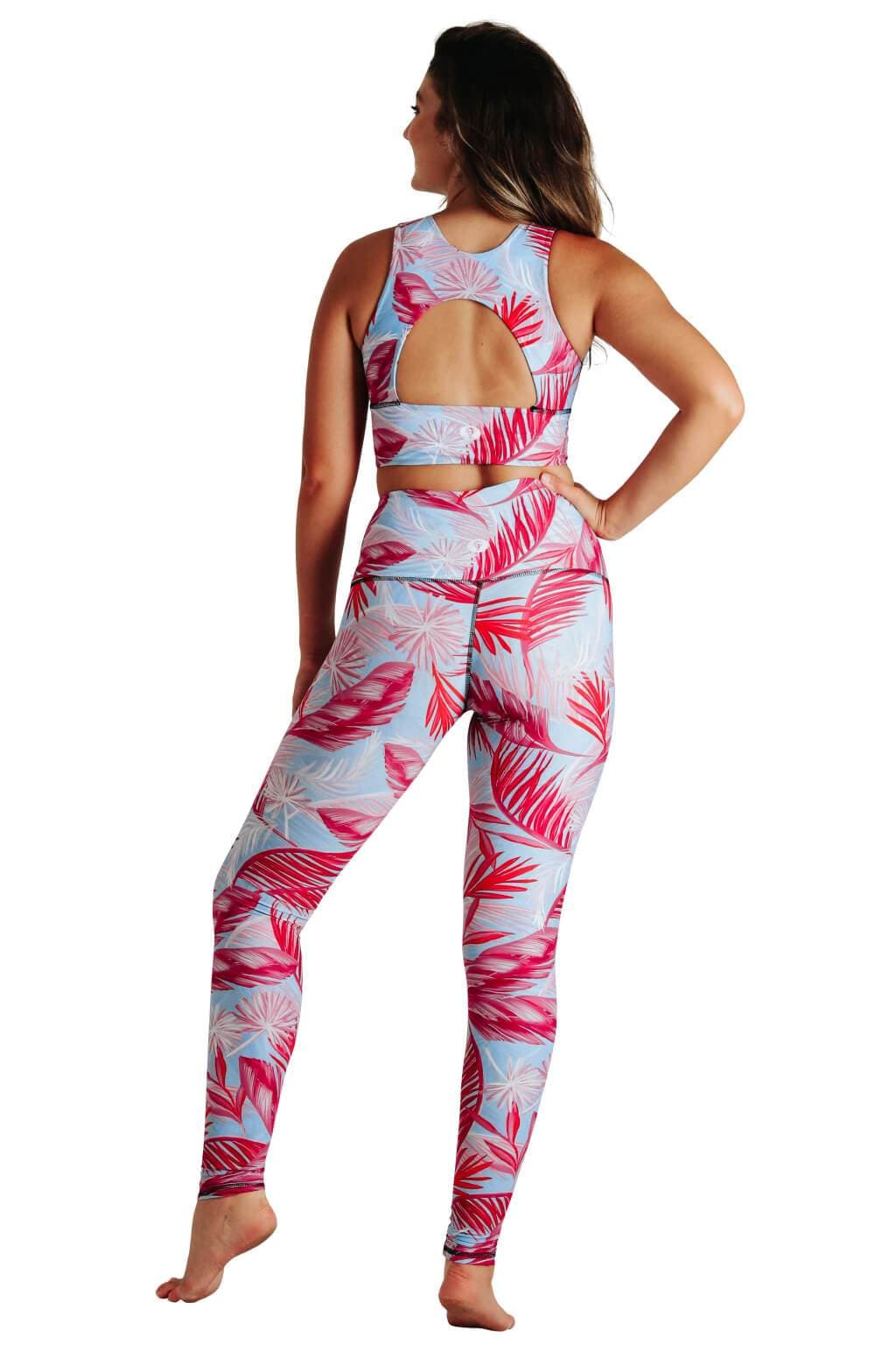 Yoga Democracy - Wholesale Athletic/Lounge Leggings - Women's - Hot Tropic Printed Yoga Leggings1