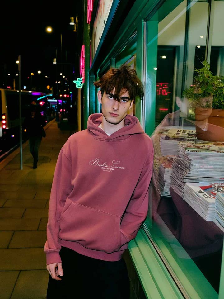 Unisex Sweatshirt Blessed Madness Crazy Monky Embroidery Wine for wholesale on Faire