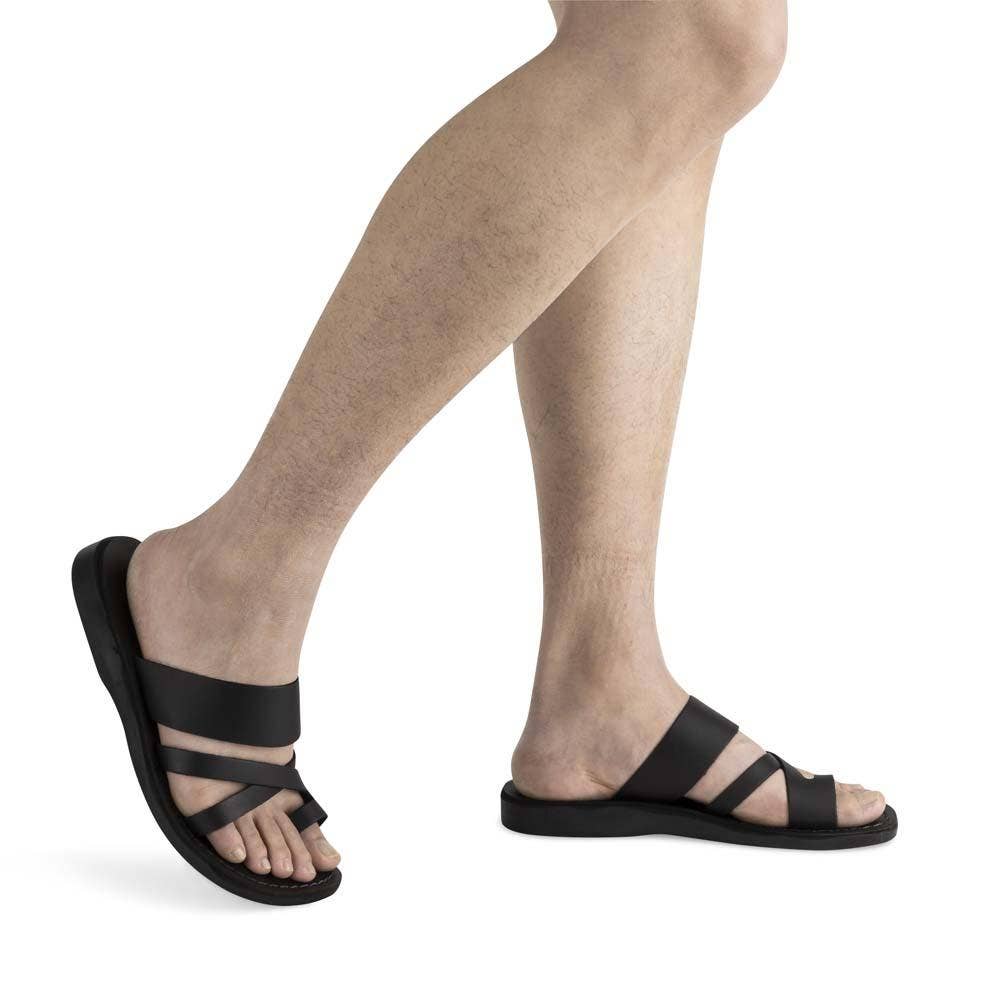 The Good Shepherd - Leather Toe Loop Sandal | Black for wholesale on Faire1