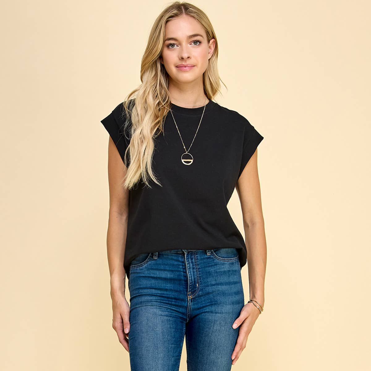 Les Amis - Wholesale T-Shirt - Women's - Short Sleeve Solid Top15