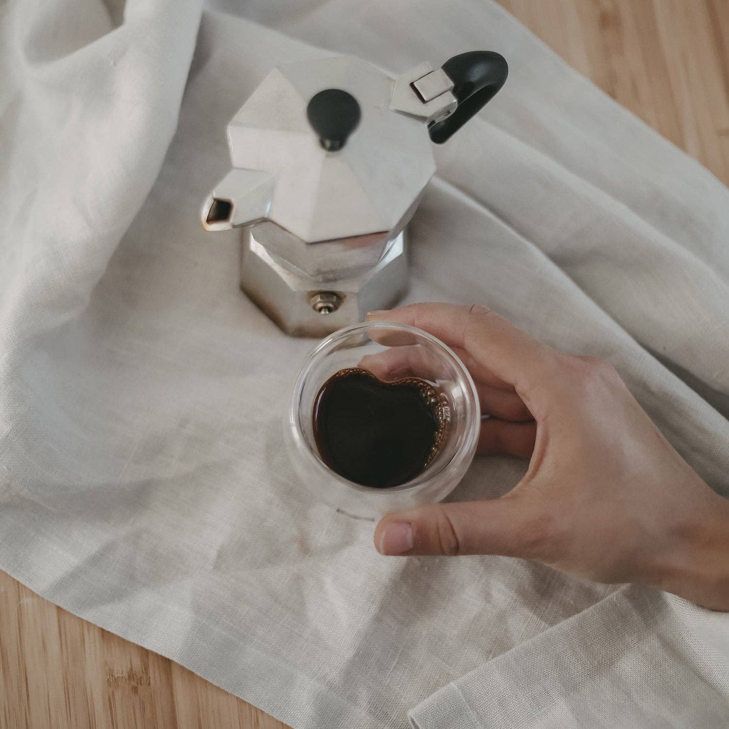 Eulenschnitt - Wholesale Drinking Glass/Cup - Double-walled Heart Glass Heart 50ml (PU = 6 pcs)5