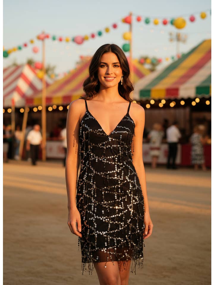 GOLDEN SHORT GOLD DRESS 4452 for wholesale on Faire