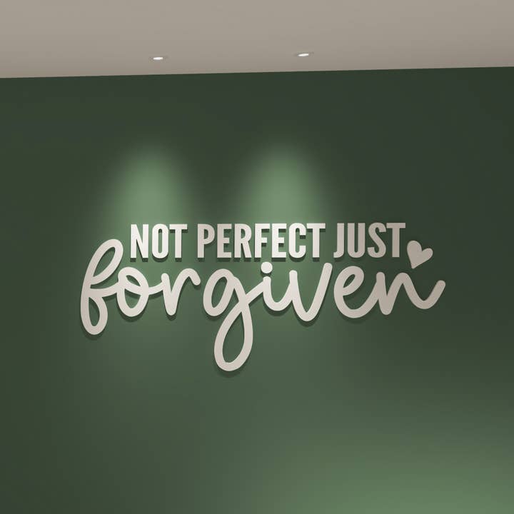 Not Perfect Just Forgiven 3D Wall Decor for wholesale by Guipp-Decor - Decoriy