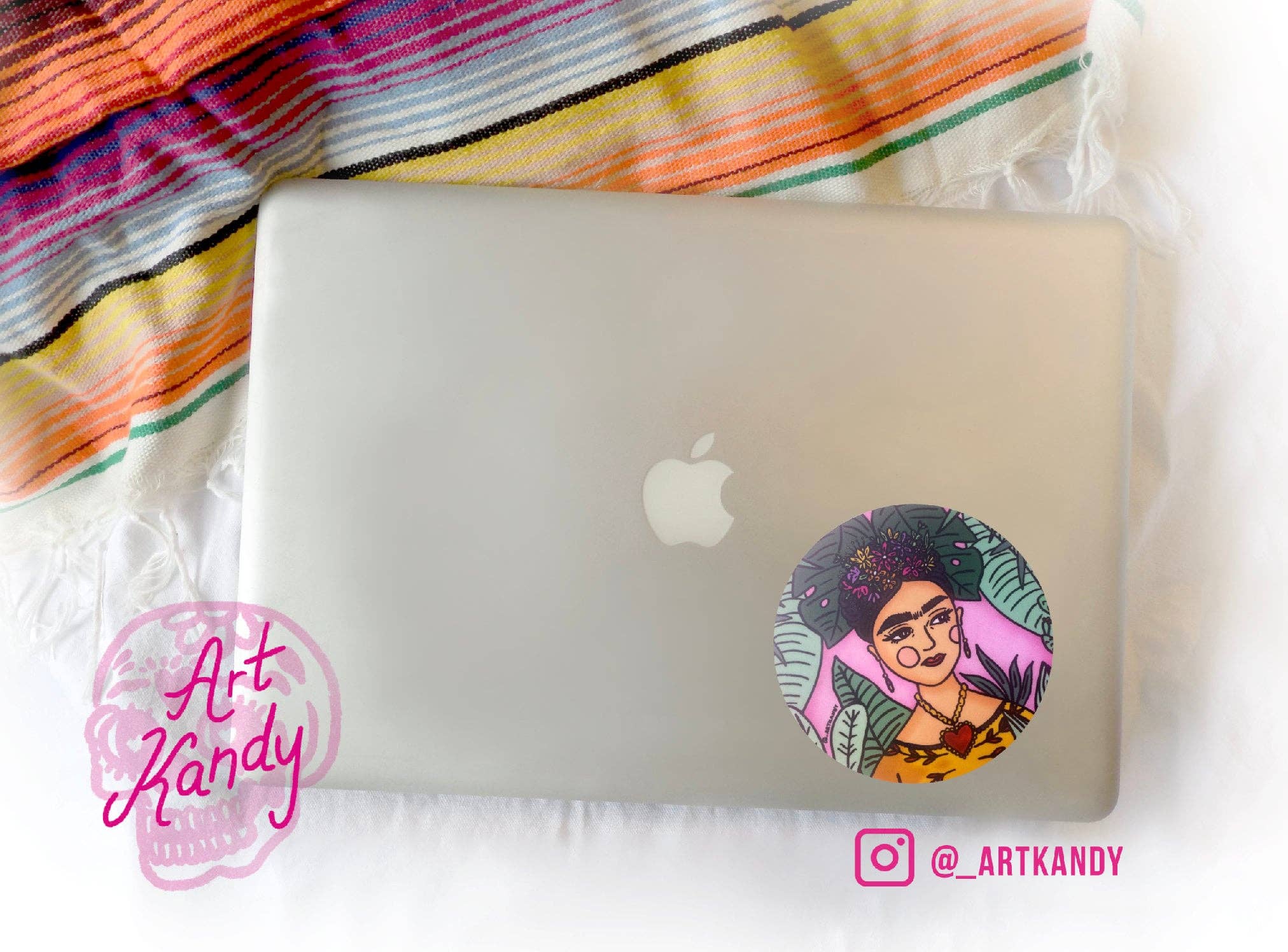 ArtKandy - Wholesale Sticker - Frida Kahlo Garden Sticker1