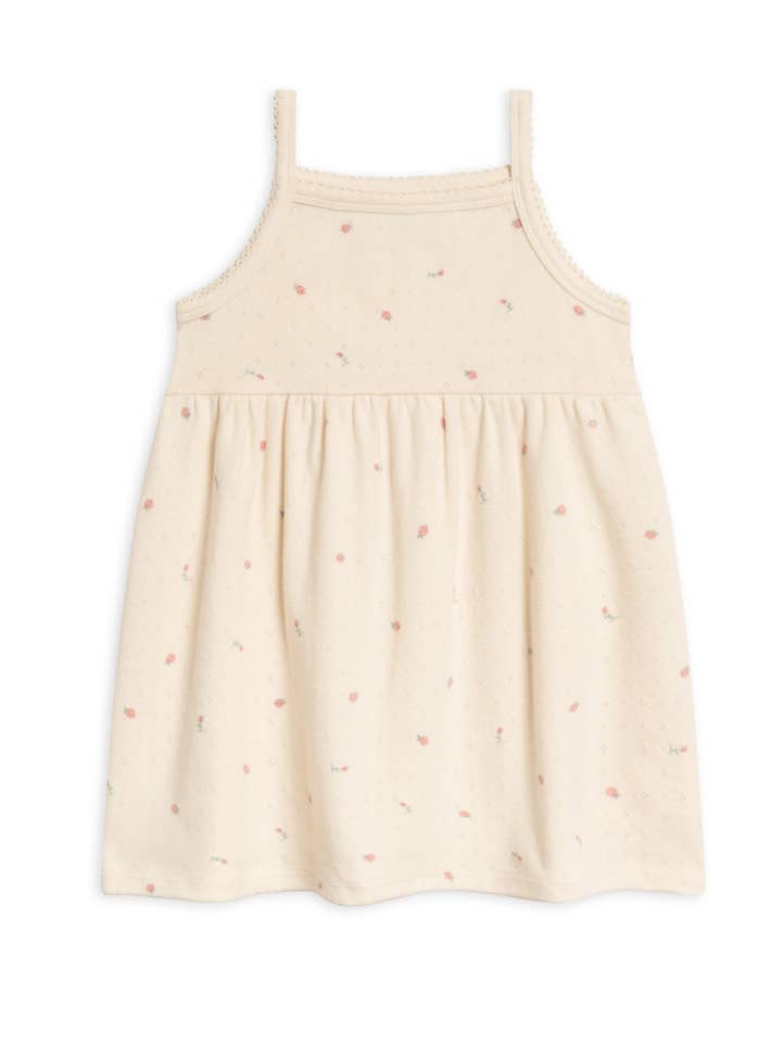 Colored Organics - Wholesale Dress - Kids - Organic Kids Belle Pointelle Tank Dress - Pia Floral