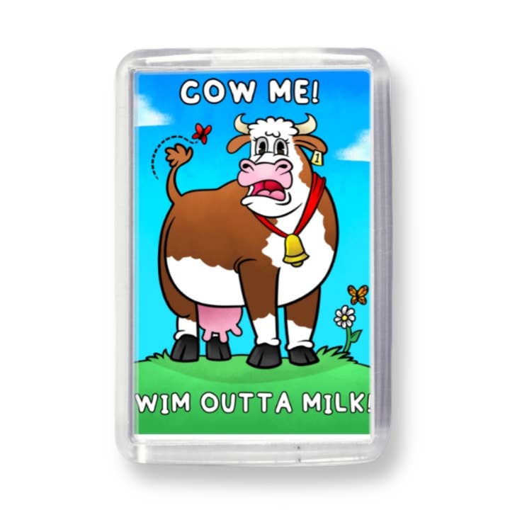 Vaca-me! Íman Acrílico para Frigorífico por atacado de Black Country Cards