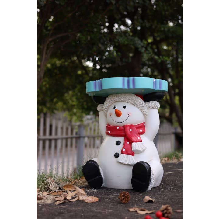 Hi-Line Gift Ltd. - Wholesale Christmas Decoration - Lighted Snowman Christmas Side Table Décor