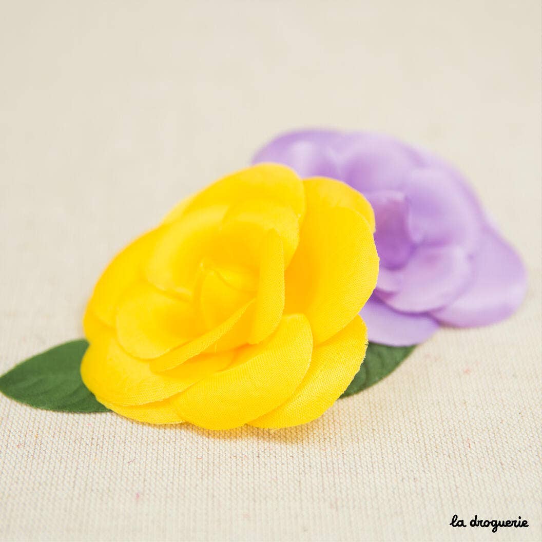 LA DROGUERIE - Wholesale Artificial Flowers - Satin Camellia fabric flower1