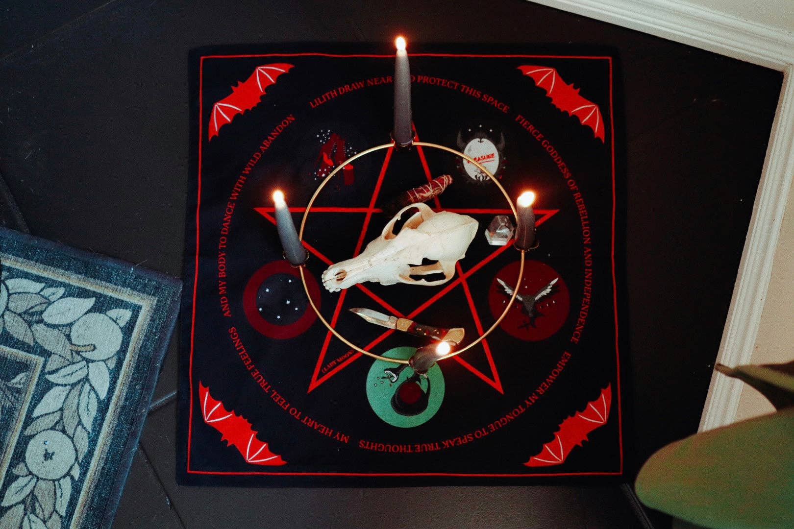 Lady Moon Co.® - Venta al por mayor Bandana - Mujer - Bandana de Tela de Altar: Lilith10