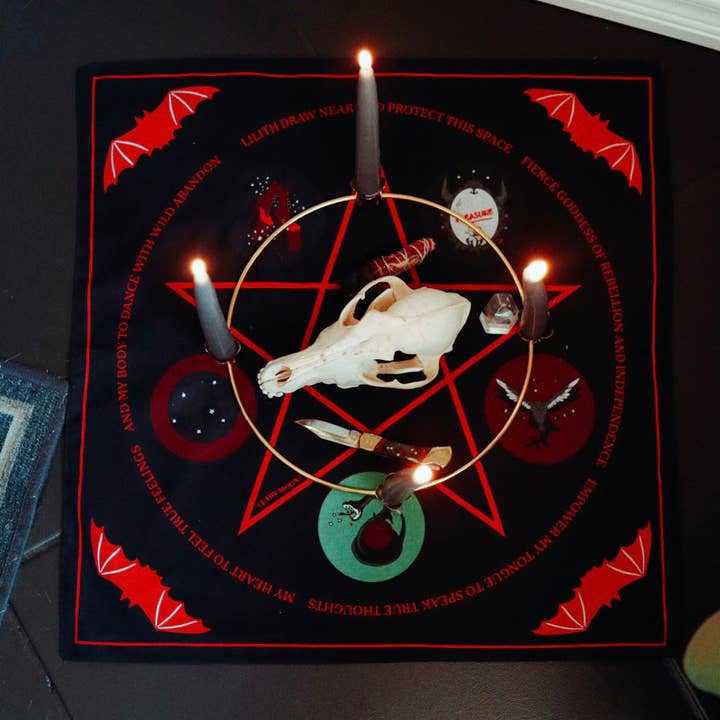 Lady Moon Co.® - Wholesale Bandana - Women's - Altar Cloth Bandana: Lilith10