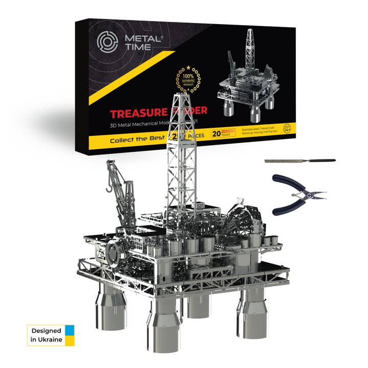 METAL-TIME INC. - Wholesale DIY craft kit - Treasure Finder oil rig mechanical model kit2