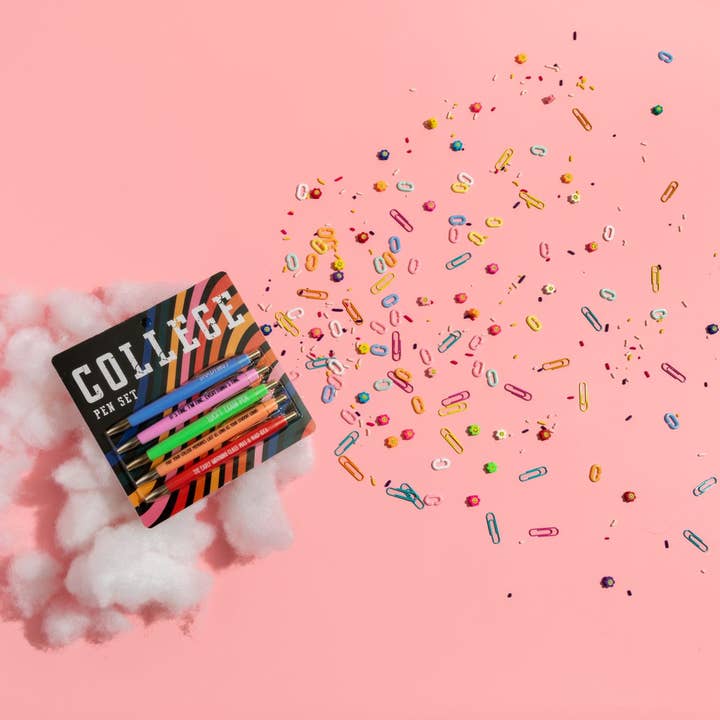 FUN CLUB - Wholesale Pen - College Pen Set (gifts, funny, school, pens, stationery)2