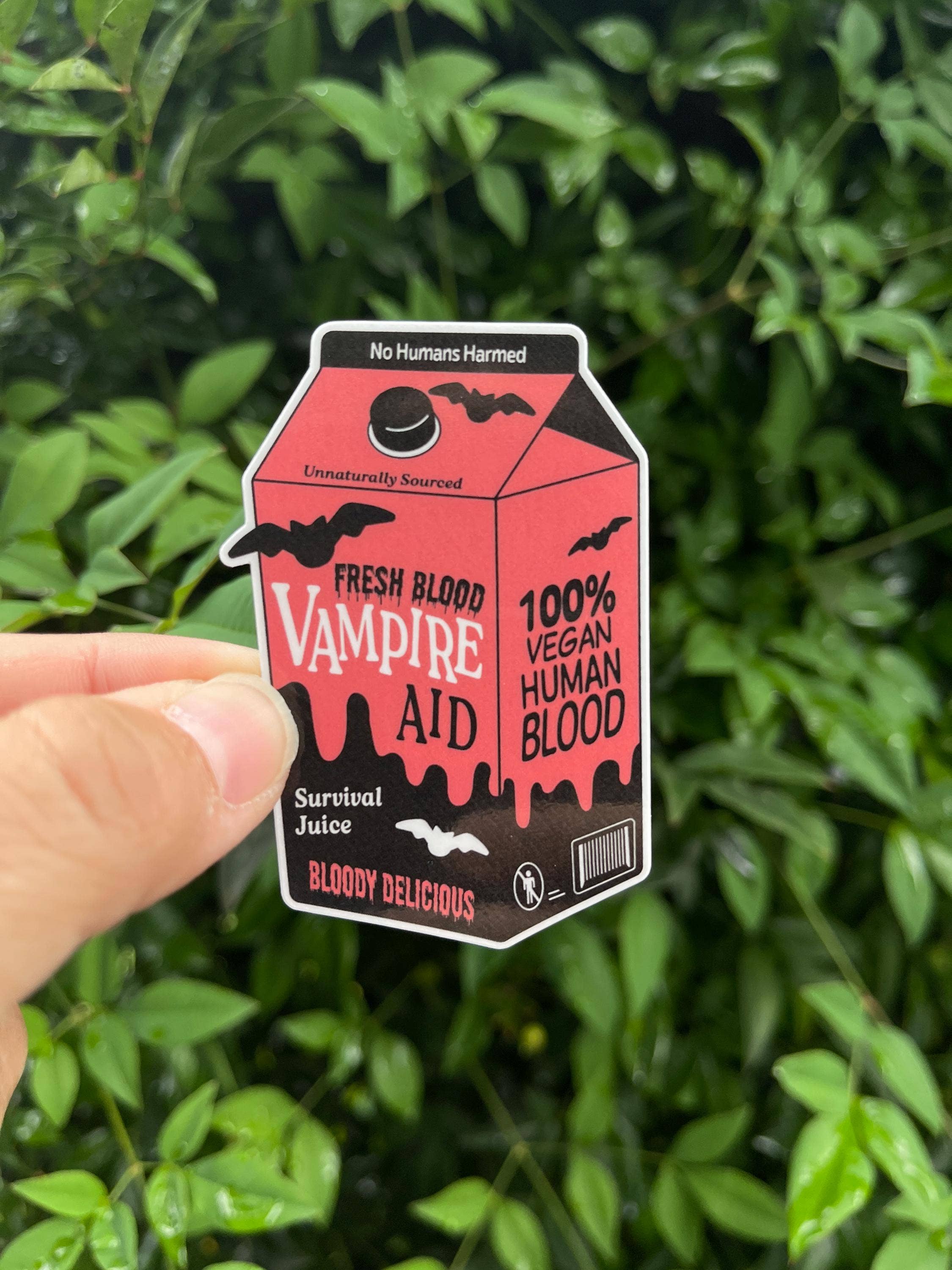 Big Chair Dreams - Wholesale Sticker - Vampire Blood Sticker - Halloween - Vampires - Fresh Blood - Vegan - Fall1