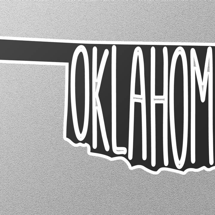 Oklahoma 4 State Sticker for wholesale by GraffMerch.com