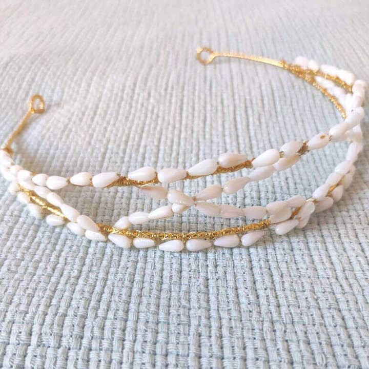 CAPELLINA - Vendita all'ingrosso Tiara - Donna - TIARA LACRIME MADREPERLA