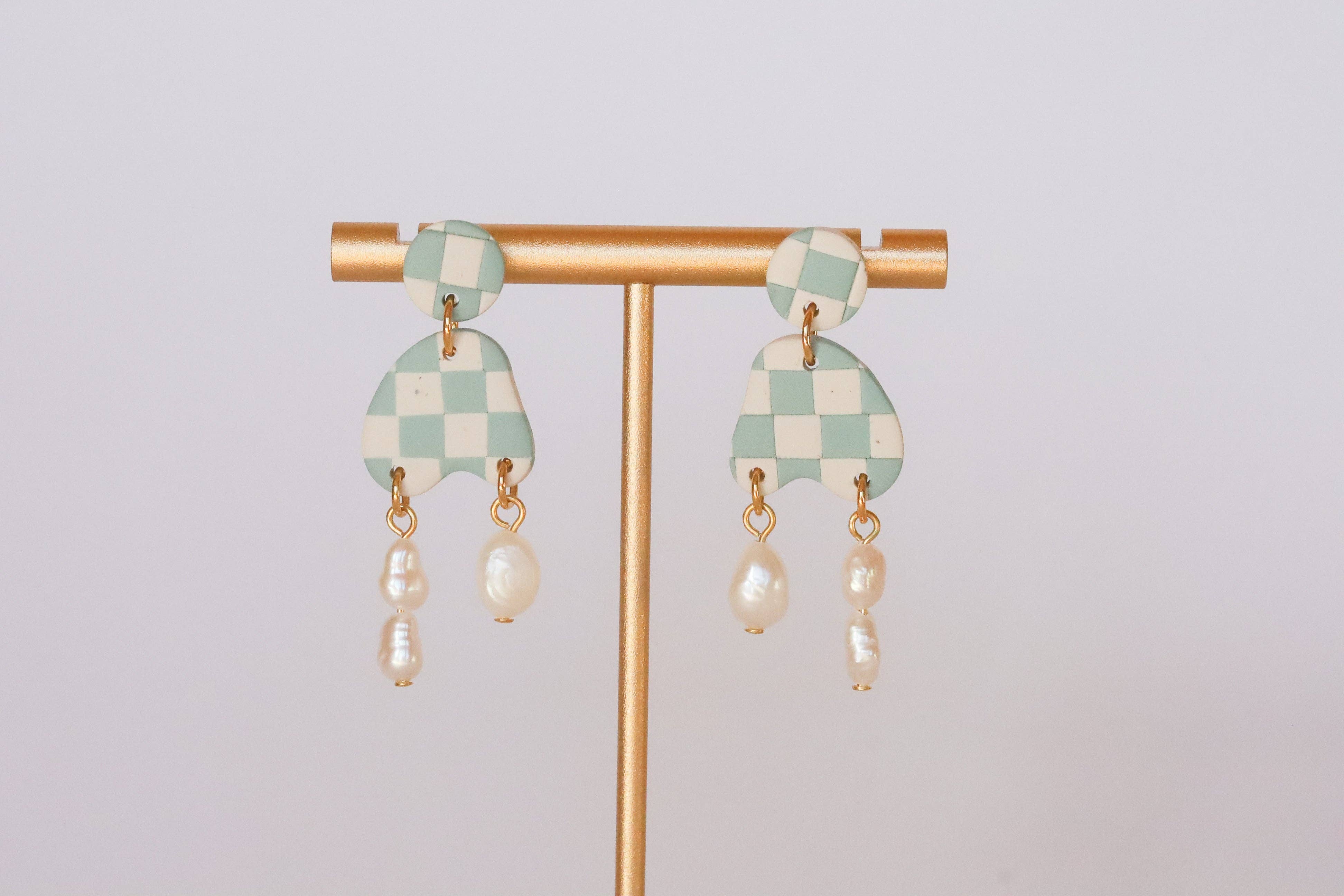Rainbow's Clay - Wholesale Dangle Earrings - Pearl Drops1