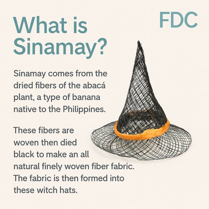 Factory Direct Craft - Wholesale Doll Clothing - Kids - Mini Halloween Black Sinamay Witch Hat - Select Size 1