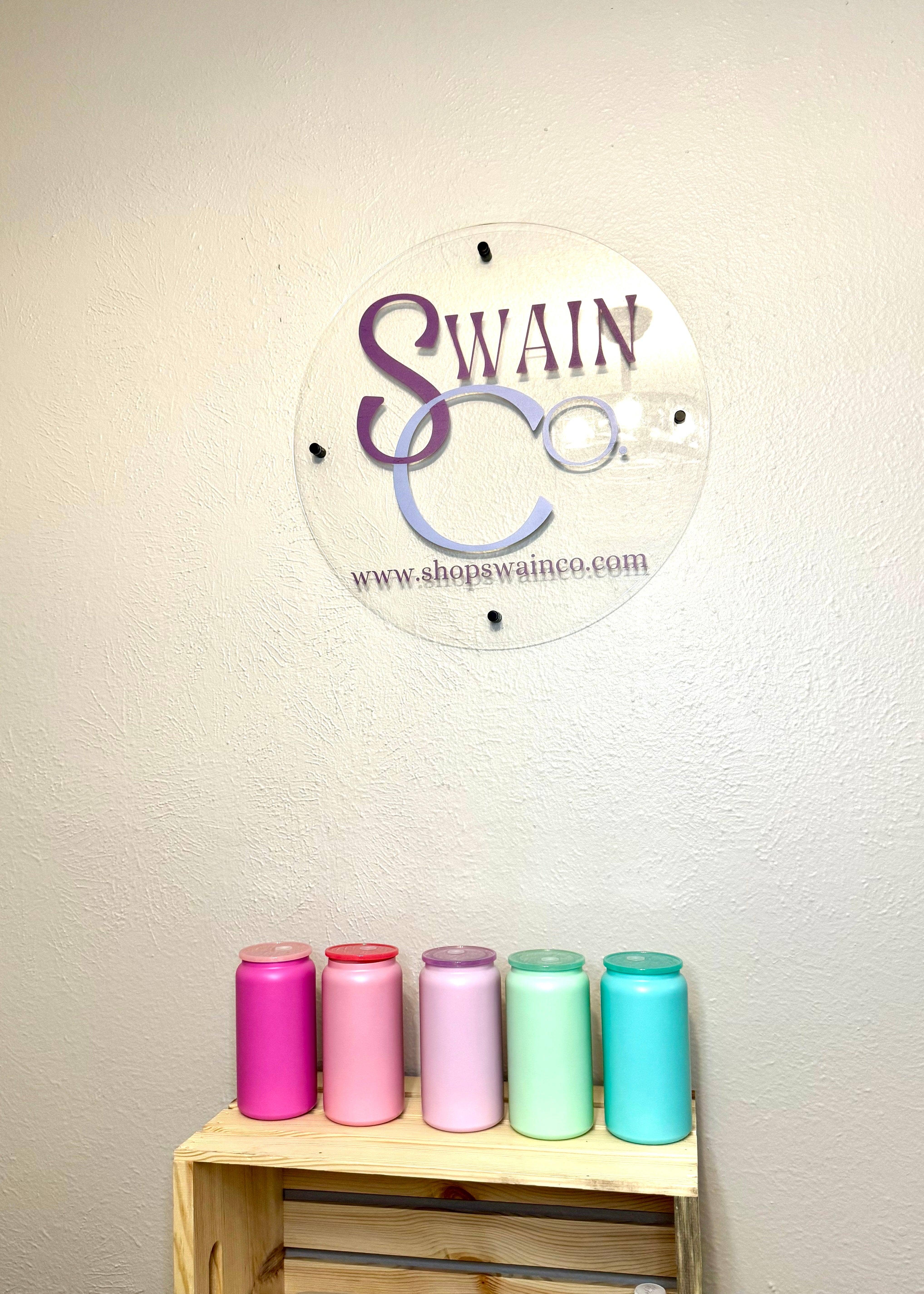 Swain Co. Embroidery & Press - Wholesale Insulated Mug/Tumbler - Stainless Steel Beer Can Cup - 16oz0