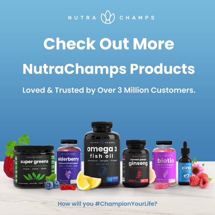NutraChamps - Vente Supplément oral/vitamine - L-théanine | Favorise l'humeur, la concentration et le soulagement du stress9