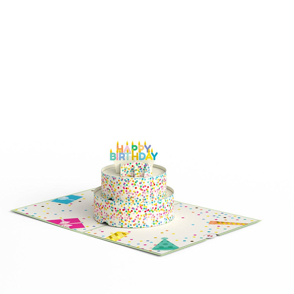 Lovepop Cards - Wholesale Birthday Card - Sprinkles Birthday Cake Pop-up Card, 5x7" Birthday Cards4