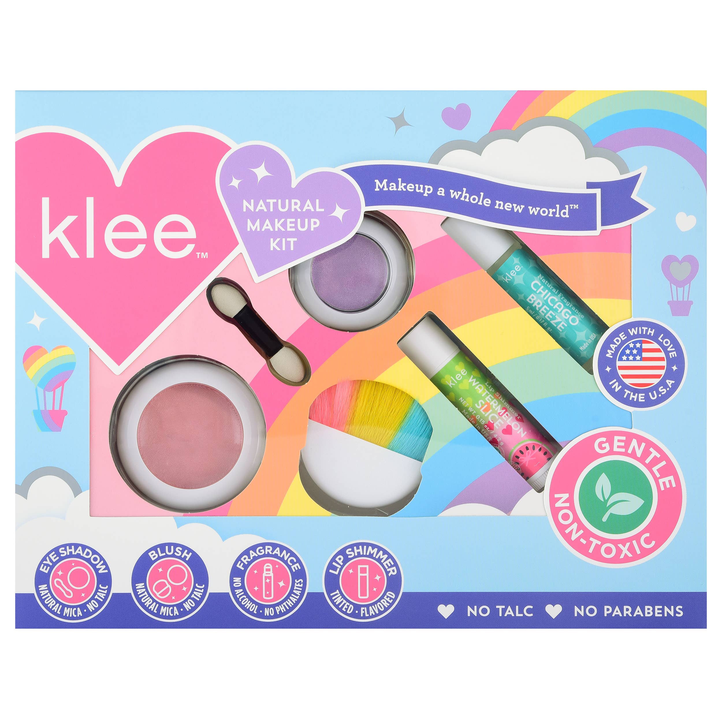 Klee Naturals – wholesale Kids make-up – Kids – After the Rain- Rainbow Dream 4-PC Makeup Kit7