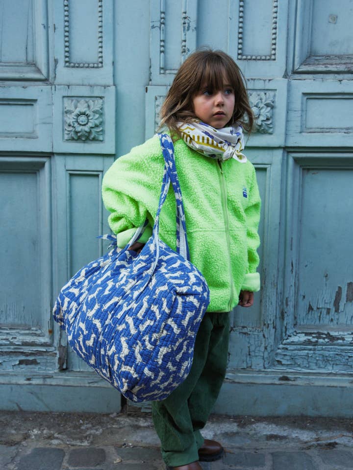 Bolso de fin de semana Teckel Azul para venta al por mayor de Maison Augustin