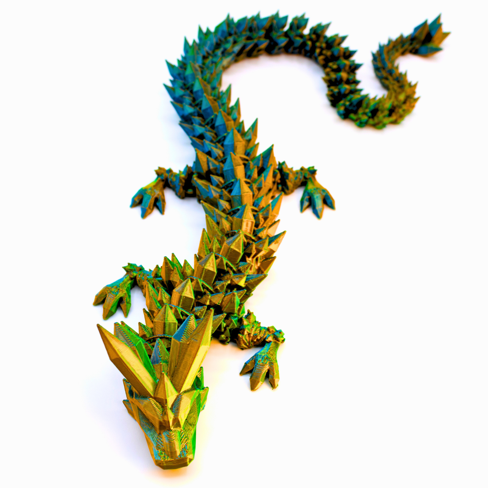 Dragon Fidgets - Wholesale Fidget Toy - Kids - 19IN Crystal Dragon Fidget Toy Decor, 3D Printed22