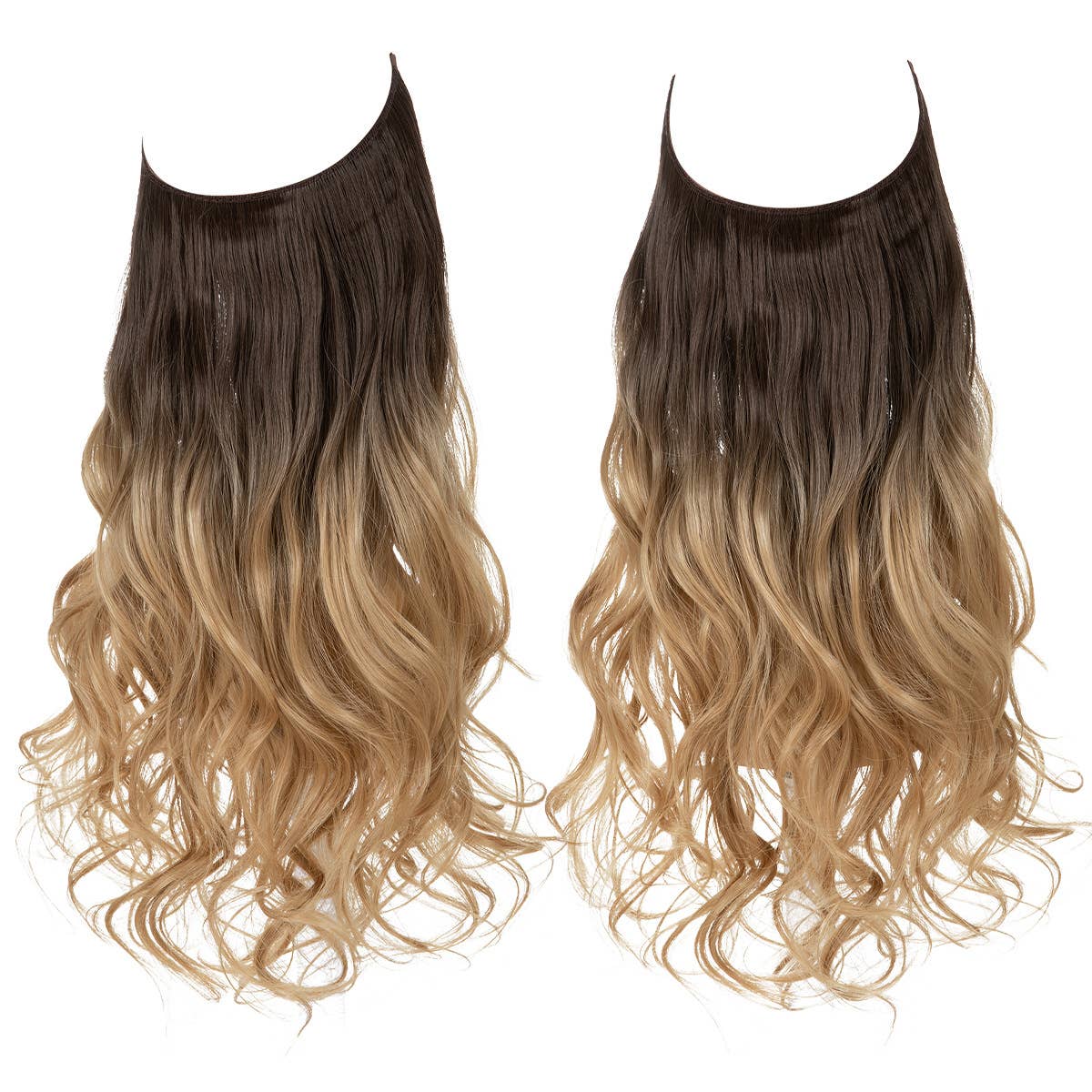 AK Brand - Wholesale Hair Extensions - 18 inch One-piece Wavy Curly Synthetic Hairpieces for Women2