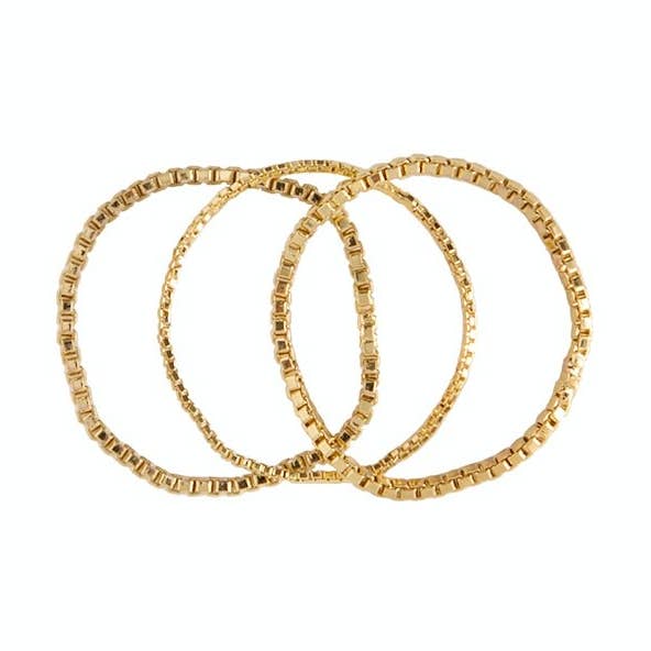 Manilla 017 3 Chain Ring for wholesale by Laure Mory Bijoux