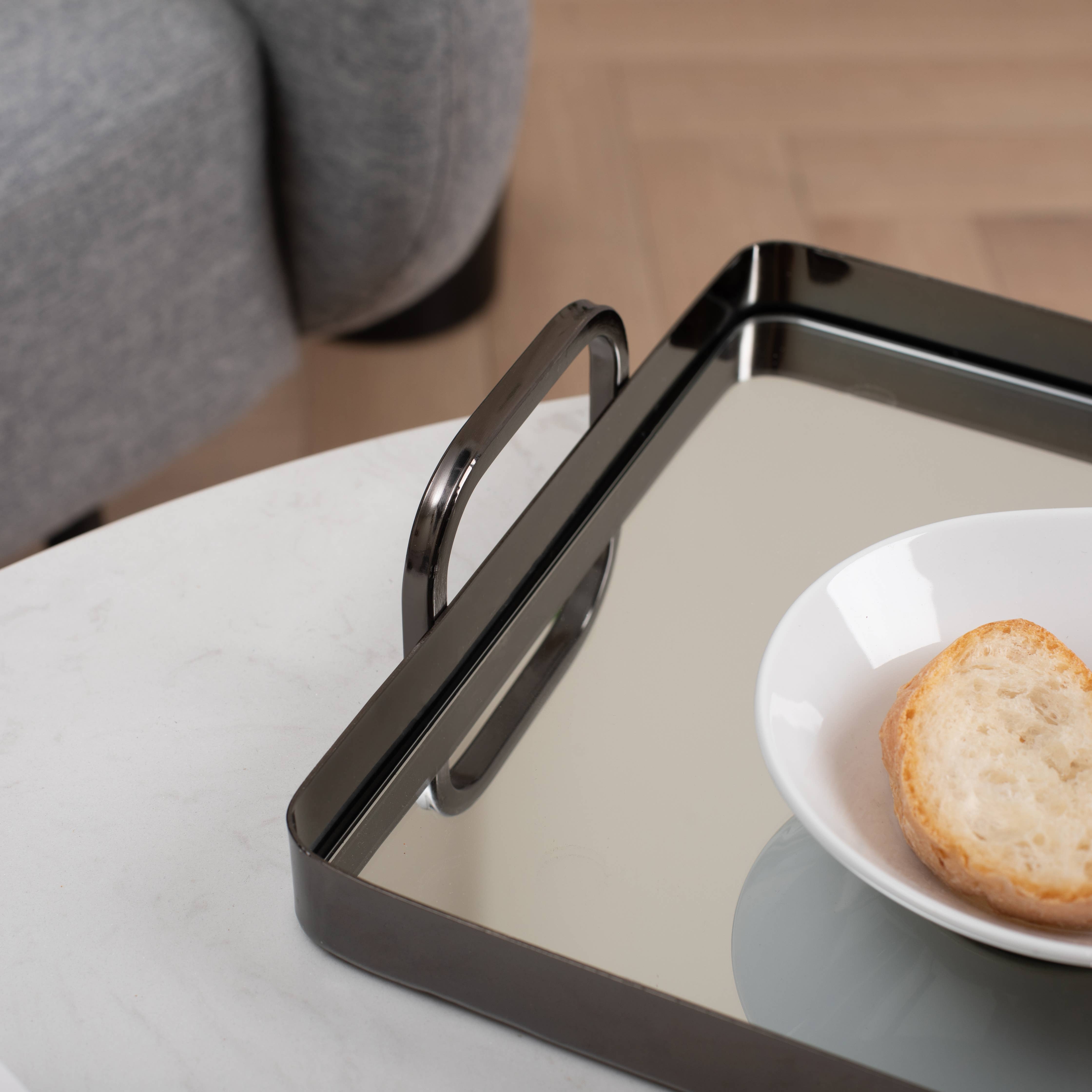 Cheungs Home Decor - Wholesale Decorative Tray - Nuvelle Set of 2 Metal Mirrored Trays27