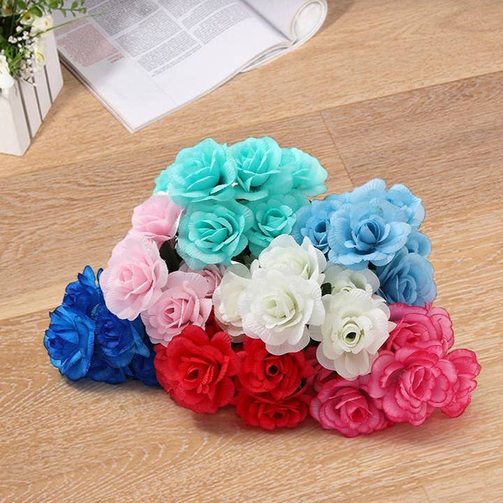 7-Head Rose Bouquet, Artificial Flower for wholesale by SoapElenGlen