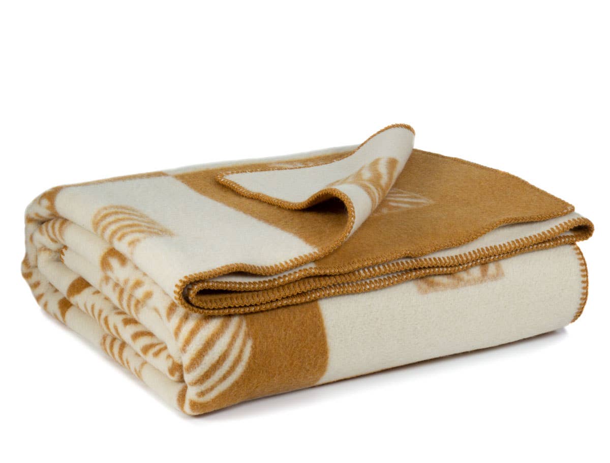 MoST – wholesale Filtar – Merinoullsfilt LEAF dubbel - ockra/vit2