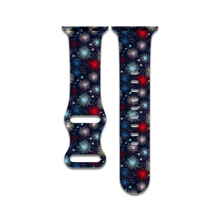 The Printed Llama – wholesale Watch band/strap – Women's – Fireworks Watch Band for Apple Watch Series 1-9, SE, Ultra